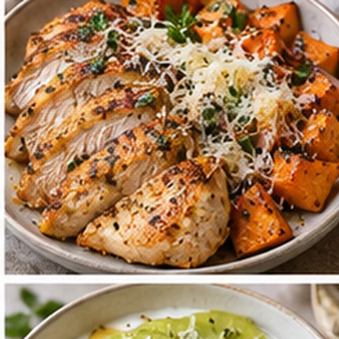 Chicken + Parmesan + Roasted Sweet Potato