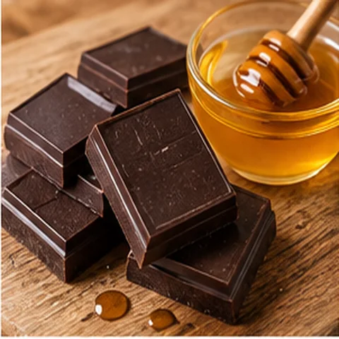 Dark Chocolate Dipped in Honey