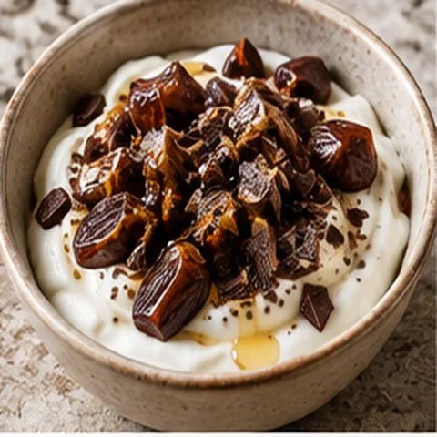 Greek Yogurt + Dates + Dark Chocolate