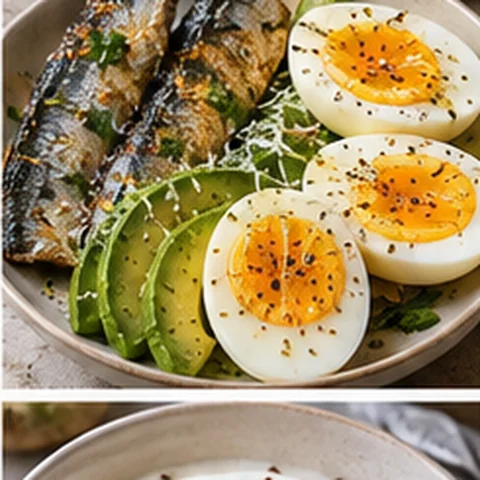 Sardines + Boiled Eggs + Avocado