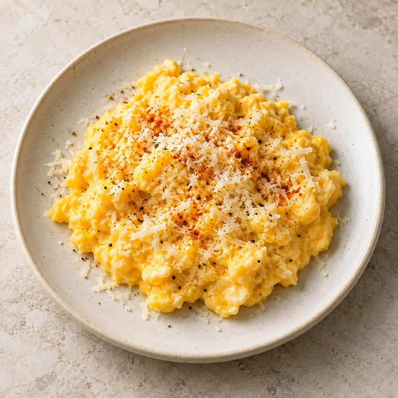 Scrambled Eggs with Parmesan